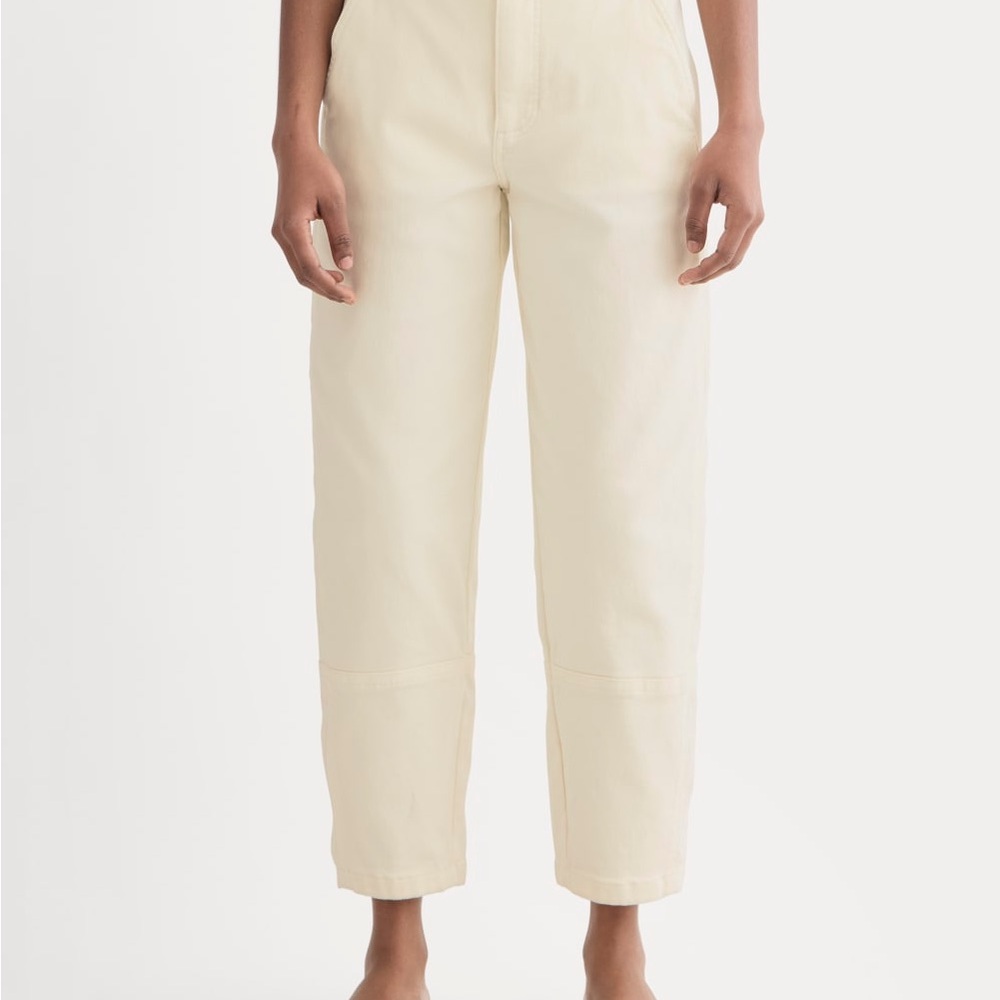 Everlane Women's Cropped Pants in Cream